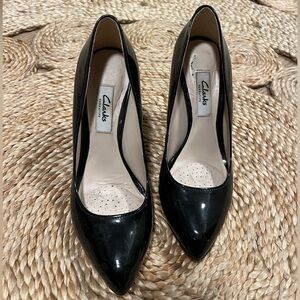Clarks Patent Leather High Heels